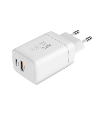 GaN-võrgulaadija Kruger&Matz Power Delivery ja Quick Charge funktsiooniga, 45 W