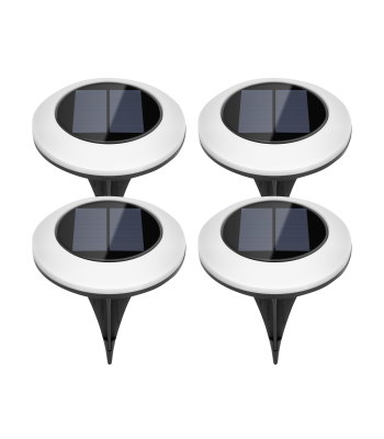 Päikeseenergial töötavad maasse torgatavad aiavalgustid – 4 tk