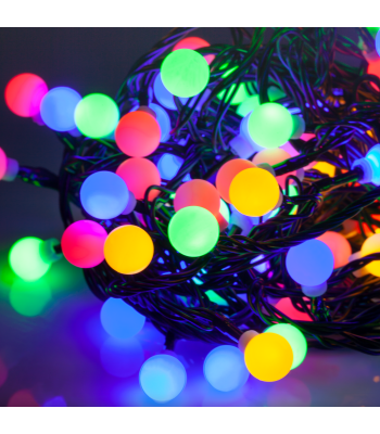 Rebel LED jõulutuled välitingimustesse valgusrežiimide vahetusega RGB 10 m
