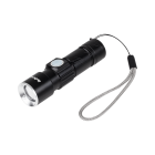 Alumiiniumist taskulamp Rebel (ZOOM, USB-pistik), 3W