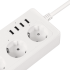 Nutikas WiFi-pikendusjuhe Kruger&Matz 4 Saksa tüüpi pistikupesa ja 4xUSB 2100 mA Connect P6 Tuya