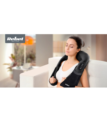 Shiatsu-massaažiseade kaelale, seljale ja õlgadele Rebel Active RBA-6009