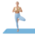 Jooga-, pilatese- ja fitnessimatt Rebel Active, 183 x 61 cm, paksus 1 cm