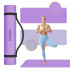 Treeningmatt jooga, pilatese ja fitnessi jaoks, TPE, lilla, Rebel Active, 183 x 61 cm, 4 mm