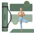 Jooga-, pilatese- ja fitness-võimlemismatt Rebel Active, roheline, 183 x 61 cm, 4 mm