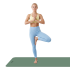 Võimlemismatt jooga-, pilatese- ja fitnesstreeninguteks Rebel Active, RBA-3152, 183 x 61 cm, 6 mm, roheline