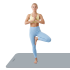 Võimlemismatt jooga, pilatese ja fitnessi jaoks Rebel Active RBA-3159, 200x90 cm, 1 cm