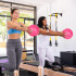 Pilates'e mini-võimlemis- ja rehabilitatsioonipall, roosa, Rebel Active, 25 cm
