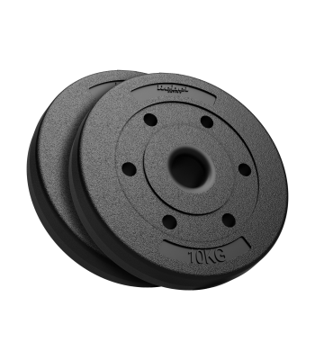 Bituumenkattega olümpiaraskuste komplekt, REBEL ACTIVE, 2 x 10 kg, ava 51 mm
