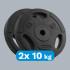 Bitumeni kaalude komplekt käepidemetega, Rebel Active, 2 × 10 kg, 31 mm