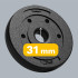 Bituumenketaste komplekt Rebel Active, 4 x 1,25 kg, ava 31 mm