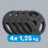 Bituumenraskuste komplekt käepidemetega Rebel Active, 4 × 1,25 kg, ava 31 mm
