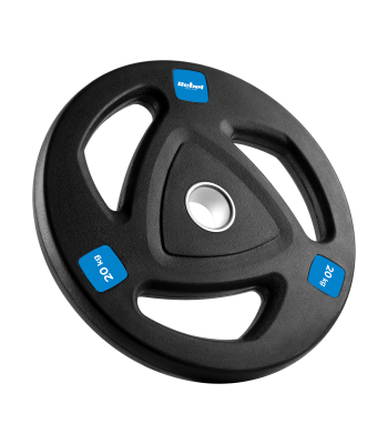 Kummist kattega malmist olümpiaketas REBEL ACTIVE RB-2112, 20 kg, ava 51 mm