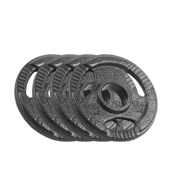 Malmist olümpiaraskuste komplekt Rebel Active, käepidemetega kettad, 4 × 1,25 kg, ava 51 mm