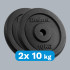 Malmist raskusketaste komplekt, klassikalised kettad, REBEL ACTIVE RBA-2129, 2x10kg, ava 31mm