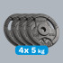 Malmist raskuste komplekt käepidemetega, Rebel Active – RBA-2134, 4x5kg, ava 31mm
