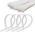 Kinnituskaablisidemed Cabletech, valged, 100 tk, 2.5 mm x 15 cm