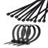 Cabletech kaablisidemed, mustad, 10 tk, 9 mm x 75 cm