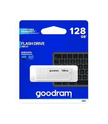 USB-mälupulk Goodram USB 2.0, valge, 128GB
