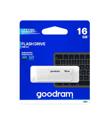 Goodram USB 2.0 USB-mälupulk, valge 16GB