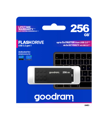 Goodram USB 3.2 must mälupulk 256GB