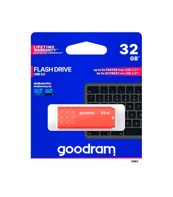 GOODRAM UME3 USB-mälupulk, oranžikas, 32 GB