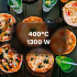 Pitsaahi Teesa Supreme+, vaateaken, eemaldatav kivi, kahe küttekeha juhtimine, 1200 W, 32 cm