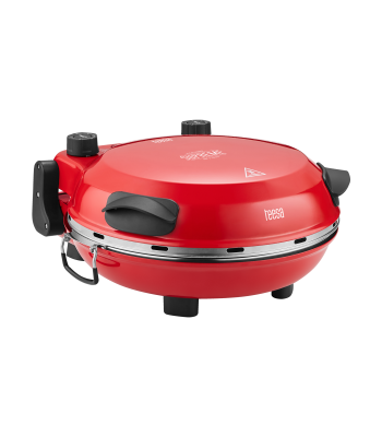 Pitsaahi, kaks kütteelementi, punane – TEESA SUPREME FUN, 1200W, 420 °C