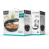Pitsaahi, kahe küttekehaga, must, 1200 W, 420 °C – TEESA SUPREME FUN