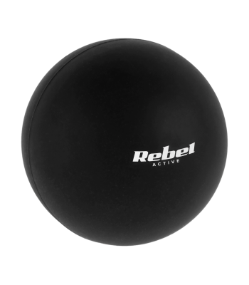 Massaažipall, must, silikoon, REBEL ACTIVE, 6.25cm