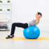 Rehabilitatsioonivõimlemispall käsipumbaga, sinine Rebel Active 55 cm