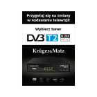 Kruger&Matz Tuner DVB-T2 plakat 48 x 68 cm (B2)