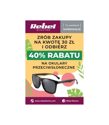 Plakat Rebel Electro – päikeseprillide kampaania, 68 x 98 cm (B1)