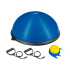 Tasakaalutreener, tasakaalupoolpall + pump, REBEL ACTIVE, 58 cm
