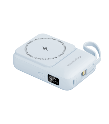 Magnetiline juhtmevaba akupank sinine Kruger&Matz KM0913 10000 mAh