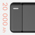 Kruger&Matz akupank Li-Poly QC ja PD funktsiooniga, 20000 mAh, KM0906.1