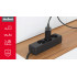 Pikendusjuhe 3 prantsuse tüüpi pesaga, ilma lülitita, must Rebel, 1,5 m (3x1,0 mm)