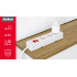 Pikendusjuhe 3 pistikupesaga, prantsuse tüüpi, lülitiga, valge – Rebel, 3 m, 3x1,5 mm