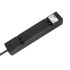 Pikendusjuhe Rebel, must, 4 prantsuse tüüpi pistikupesa, lülitiga, 5 m (3x1,5 mm)