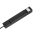 Rebel pikendusjuhe, 5 prantsuse tüüpi pistikupesa, lüliti, must, 5 m (3 × 1,5 mm²)