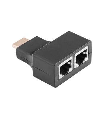 HDMI-pikendus / 2 × RJ45, 30m