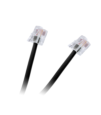 Telefonikaabel 6P4C–6P4C, must, 3m