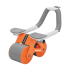 Kõhulihaste treeningratas taimeriga, hall-oranž, REBEL ACTIVE AB roller Wheel AB-3, 40 x 27 x 22 cm