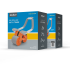 Kõhulihaste treeningratas taimeriga, hall-oranž, REBEL ACTIVE AB roller Wheel AB-3, 40 x 27 x 22 cm