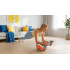 Kõhulihaste treeningratas taimeriga, hall-oranž, REBEL ACTIVE AB roller Wheel AB-3, 40 x 27 x 22 cm
