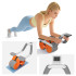 Kõhulihaste treeningratas taimeriga, hall-oranž, REBEL ACTIVE AB roller Wheel AB-3, 40 x 27 x 22 cm