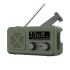 Kaasaskantav päikeseenergial töötav hädaolukorra SOS-raadio, powerbank, taskulamp, dünamo Kruger&Matz, 2000mAh