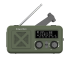 Kaasaskantav päikeseenergial töötav hädaolukorra SOS-raadio, powerbank, taskulamp, dünamo Kruger&Matz, 2000mAh