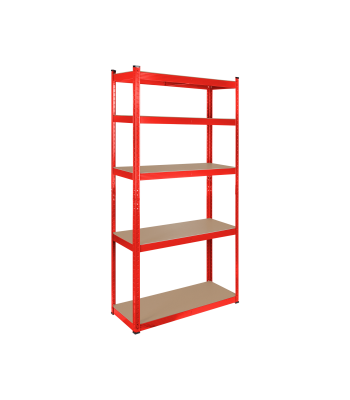 Metallist laoriiul Rebel, punane, 180x90x40