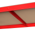 Metallist laoriiul Rebel, punane, 180x90x40